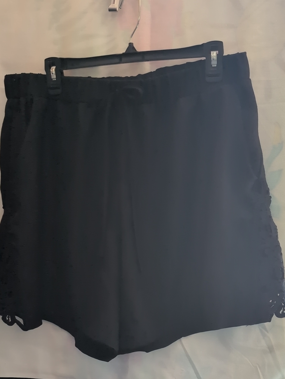 SHEIN Black High-Waist Casual Drawstring Shorts